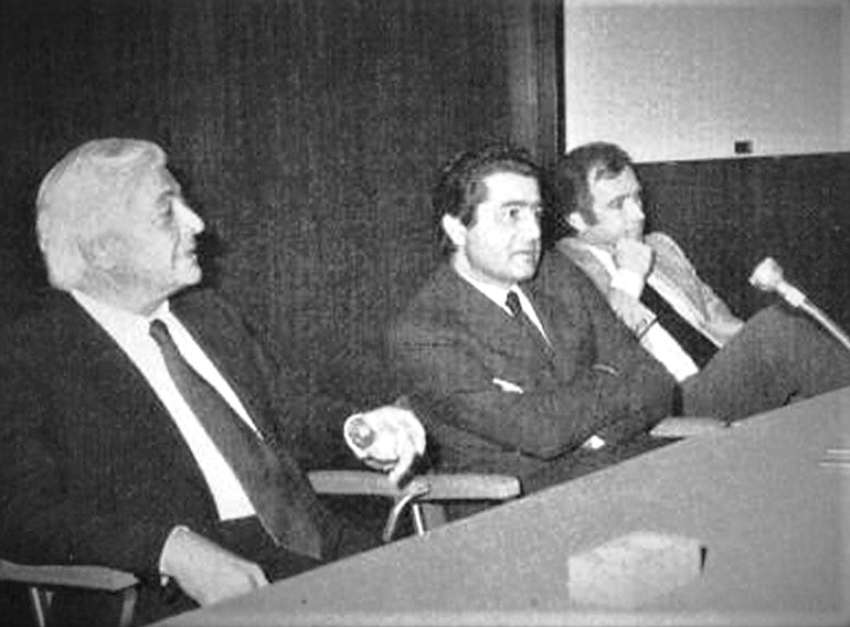 Ricardo Berla, Carlo de Benedetti y Vittorio Levi